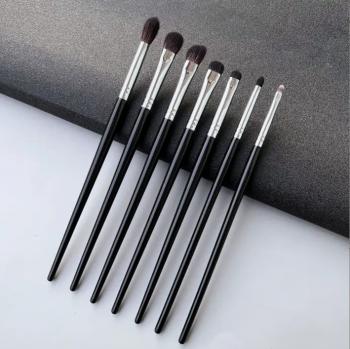 Fluffy Goat Hair Eyeshadow Eye Shadow Blending Brush Set High Quality Brochas De Maquillaje Custom Label