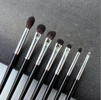 Fluffy Goat Hair Eyeshadow Eye Shadow Blending Brush Set High Quality Brochas De Maquillaje Custom Label