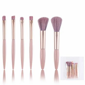 Wholesale Portable 6 Soft Hair Makeup Brush Set Beauty Tools 6pcs Makeup Brush Full Set