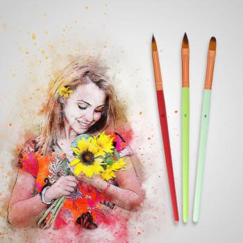 New Travel Watercolor Brushes for Artists Watercolor Paint for Beginners Assorted Paint Detail Brushes