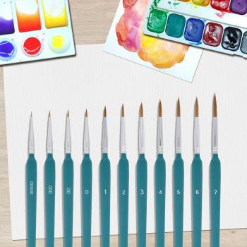 New Product Hot Selling Liner Drawing Paint Tools Weasel Hair Liner Art Nail Brush Set