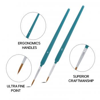 New Product Hot Selling Liner Drawing Paint Tools Weasel Hair Liner Art Nail Brush Set