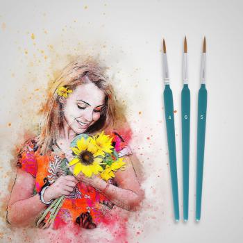New Product Hot Selling Liner Drawing Paint Tools Weasel Hair Liner Art Nail Brush Set