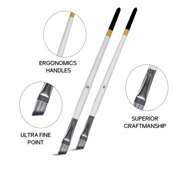 High Quality 7pcs White Color Art Paint Brush Set Watercolor Acrylic & Oil Painting Painting Brush Artist Paintbrush Set