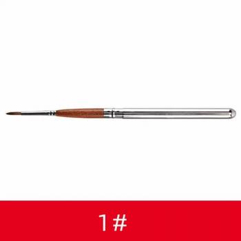 Hot Sale Round Travel Paint Brush Portable Professional Red Wood Acrylic Painting Brushes