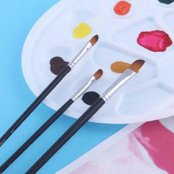 Professional Black Color Nylon Paint Brush Tool Art Brush Set Artist Artist Brushes For Acrylic Oil Watercolor