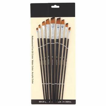 Professional Black Color Nylon Paint Brush Tool Art Brush Set Artist Artist Brushes For Acrylic Oil Watercolor