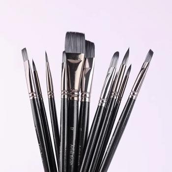 12pcs Multifunctional Shaped Brush Set Acrylic Art Painting Brush Set Wholesale sable artist brushes