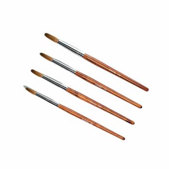 2024 Customized Kolinsky Nail Brush Purple Wooden Nail Brush 100% Kolinsky Acrylic Nail Brush