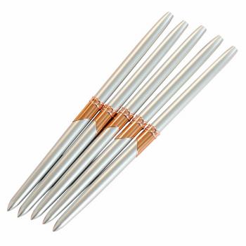 Hot Silver Private Label Needle Tube Striping Liner Nail Art Brushes Nylon Hair Painting Liner Nail Art Liner Brush 5 pcs