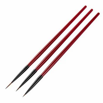 2024 New 3 pcs set nail painting liner line brush nail art tool nail brush