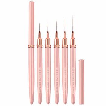 2024 New Fluorescent Green Liner Nail Brushes Metal Handle Nylon Liner Pen Size 5/7/9/11/15/20/25mm Liner Art Brush