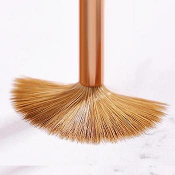 Factory Wholesale Customized Logo 100% Kolinsky Acrylic Brush Metal Color Gradient Handle 3d Nail Brush Acrylic Brush