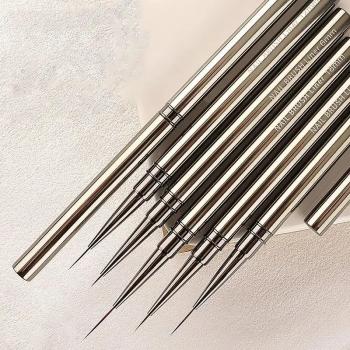Factory Wholesale Premium Nails metal Cool Acrylic Liner Nail Art Brushes