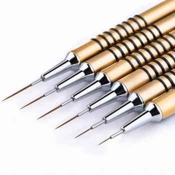 New Product Private Label Gradient Color Stripe Liner Gel Painting Ultra fine Nail Art Brush