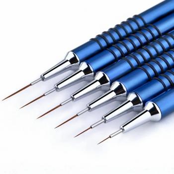 New Product Private Label Gradient Color Stripe Liner Gel Painting Ultra fine Nail Art Brush