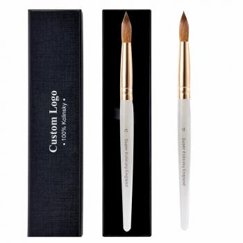 Qualities Product Safe Reliable Brushes Private Label Gold Size Merm Kolinsky Acrylic Nail Brush