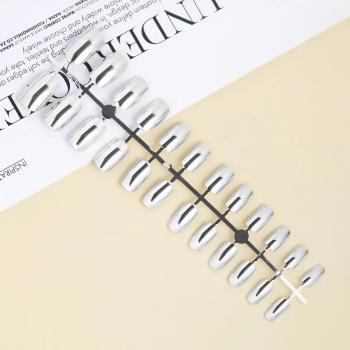 New Wholesale Shiny Artificial Nail Art Plain Tips Long Lasting Press On Nails Vendor For Women With Glue Supplier