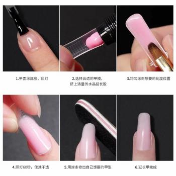 120pcs Matte Nail Dual Forms for Poly Nail Gel Clear Top Molds for Solid Builder Nail Gel Extension Full Cover Fake Tips Tools