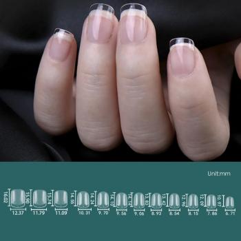 120pcs XXS Super Short Almond Full Cover Sculpted Soft Gel Nail Tips Press on Fake Nails Tailor-made for Short Small Nail Beds