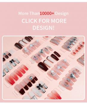 Wholesale Fashion Decoration Packaging Design Artificial Fingernails Handmade Acrylic Press On Nails