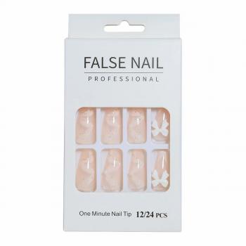 Factory 24pcs/Box Packaging Wholesale Nails Matte Perpetual Reusable Press On Fake Nail Tip Nail Box Packaging For Press Ons