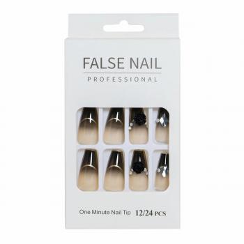 Factory 24pcs/Box Packaging Wholesale Nails Matte Perpetual Reusable Press On Fake Nail Tip Nail Box Packaging For Press Ons