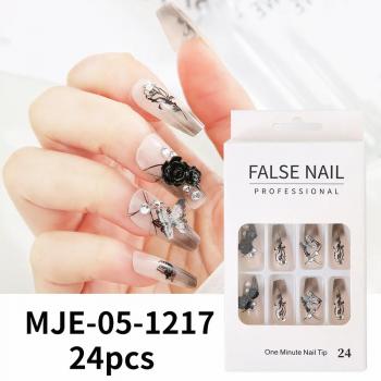 24pcs Hand Made Press On Nails French Artificial Fingernails Press On Nails Private Label Dropshipping Press On Nails