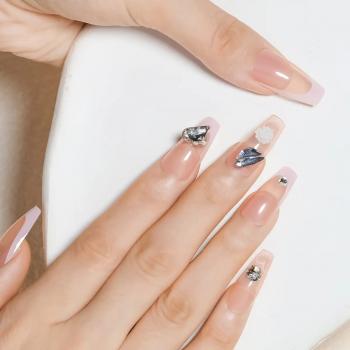 24pcs Hand Made Press On Nails French Artificial Fingernails Press On Nails Private Label Dropshipping Press On Nails