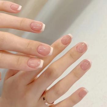 Hot Selling Acrylic Press on Gel Nails Artificial Nail Tips Hot Luxury Flame Almond Art Full Cover Finger Oval Customized Nails