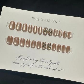 Hot selling Popular Design French cat's eye False Nail Beauty nail press-on nails For Sale
