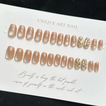 Hot selling Popular Design French cat's eye False Nail Beauty nail press-on nails For Sale