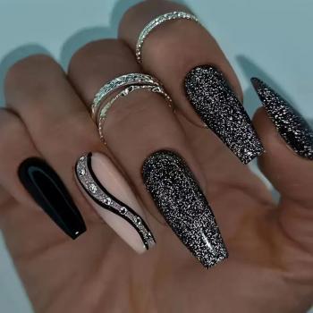 Professional Glossy Long Plastic Recycled Packaging Press On Nails Wholesale Custom Design Fake French Tip Press On Nails