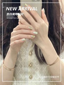 OEM Manufacturer Wholesale Packaging Fake Nails Luxury Design Custom Short Tips Gel Handmade Press On Nails