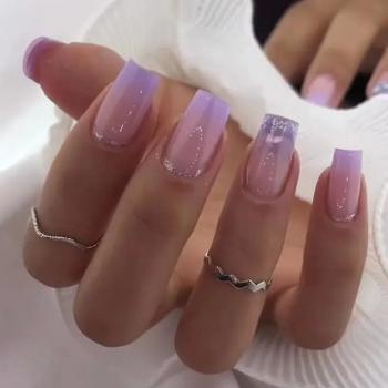 New Product Arriving OEM Ballerina French Press On Nails 24Pcs Artificial Fingernails Art For Women