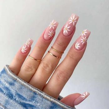 New Product Luxury Designed Reusable Printed False Nails Short Custom Acrylic Press On Nails Artificial Nails For Woman