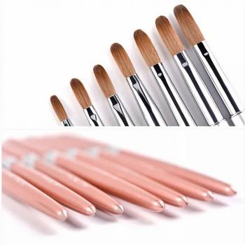2024 Wholesale Price 100% pure Kolinsky Hair Germany metal nail brushes for cleaning