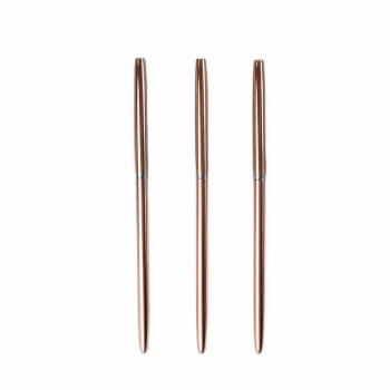 Custom New Gel Art Design Rose Gold Metal Handle Nail Art Paint Brush Liner Nails Brush with For Christmas