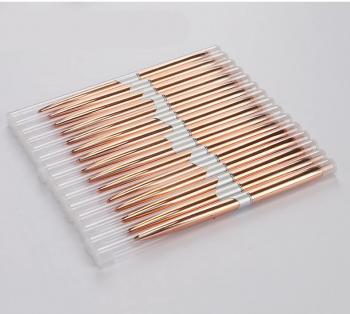 Colorful Metal 15pcs Nail Art Brush Set 3D Nail Art Liner Brush Design Nail Painting Pen