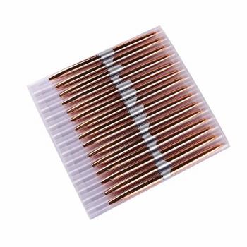 Colorful Metal 15pcs Nail Art Brush Set 3D Nail Art Liner Brush Design Nail Painting Pen