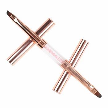 Custom logo Professional Liner Tools Nail Art Double-Ended Brush Set Nail Extension Gel Brush Dotting Pen