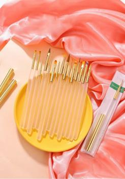 New product factory price mass production nail pull line flat round ombre gel brush nail tool brush