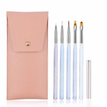 Translucent Crystal Rod Nail Art Brush liner Nail Pen gel polish Painting can be customized logo factory supply Nail brush