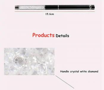 15Pcs Metal Handle Nail UV Gel Brush and Nail Painting Brush Set Nail Art Brushes Kit Private Label