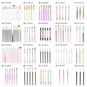 Nail Brush Set Dotting Pen And Nail Art Brush 15pcs 5pcs 3pcs Set Color Gradient Nail Brush Set Holder Factory Wholesale