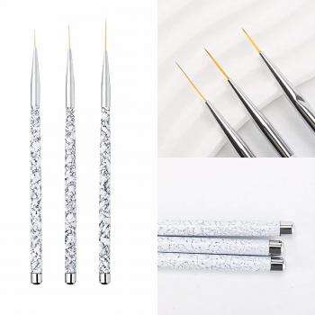 Customizable logo packaging color style nail wood set brush 10 pieces ombre liner gel nail brush wholesale