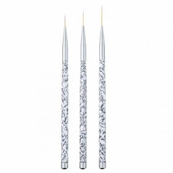 Customizable logo packaging color style nail wood set brush 10 pieces ombre liner gel nail brush wholesale