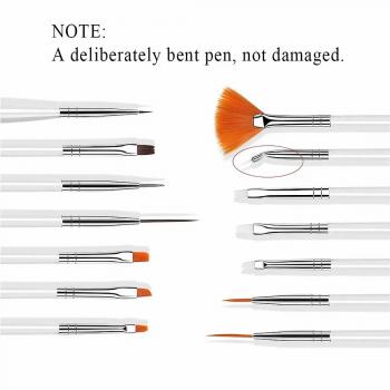 Resin Nail Art Palette,20Pcs Nail Art Brushes and Double-Ended Dotting Tool for Nails