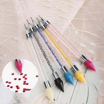 Nail double-headed dotting pen crayon dotting artifact boxed customized logo factory direct wholesale
