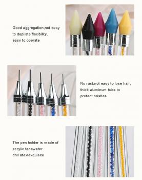Nail double-headed dotting pen crayon dotting artifact boxed customized logo factory direct wholesale